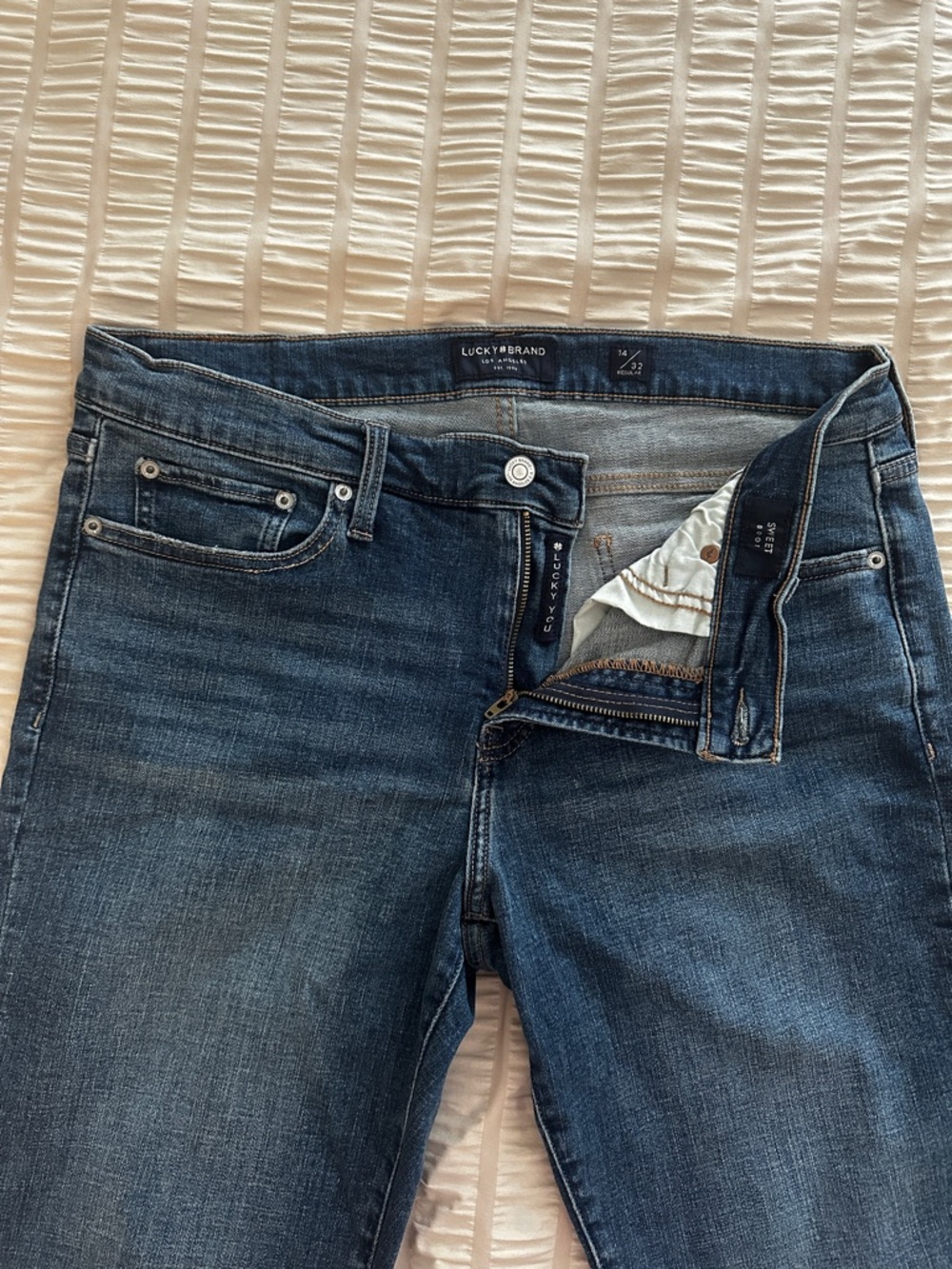 Lucky Brand Dark Blue Denim Jeans size 14